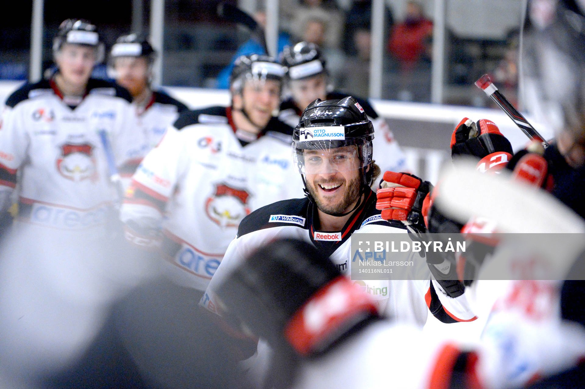 Malmö Redhawks Joey Tentute jublar