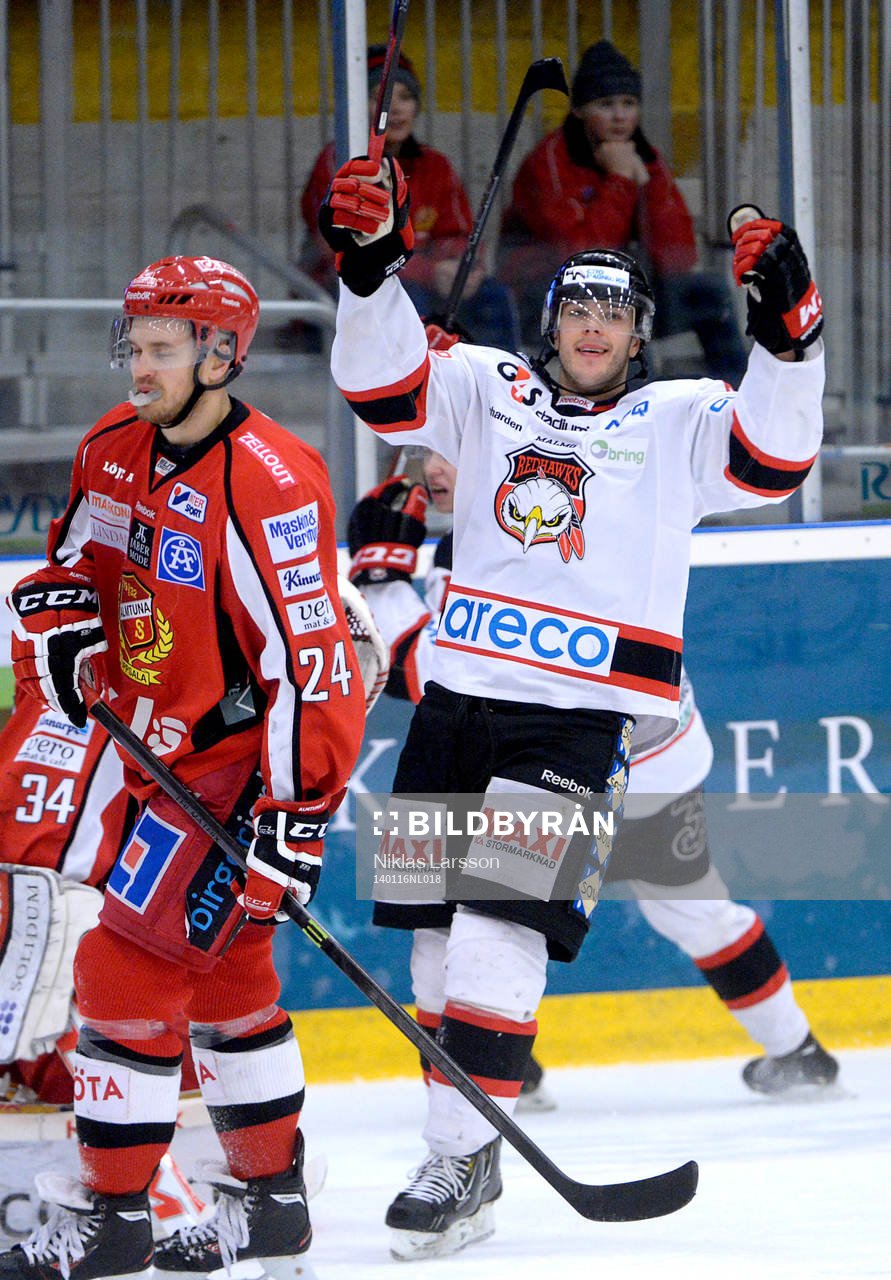 Malmö Redhawks Björn Svensson jublar