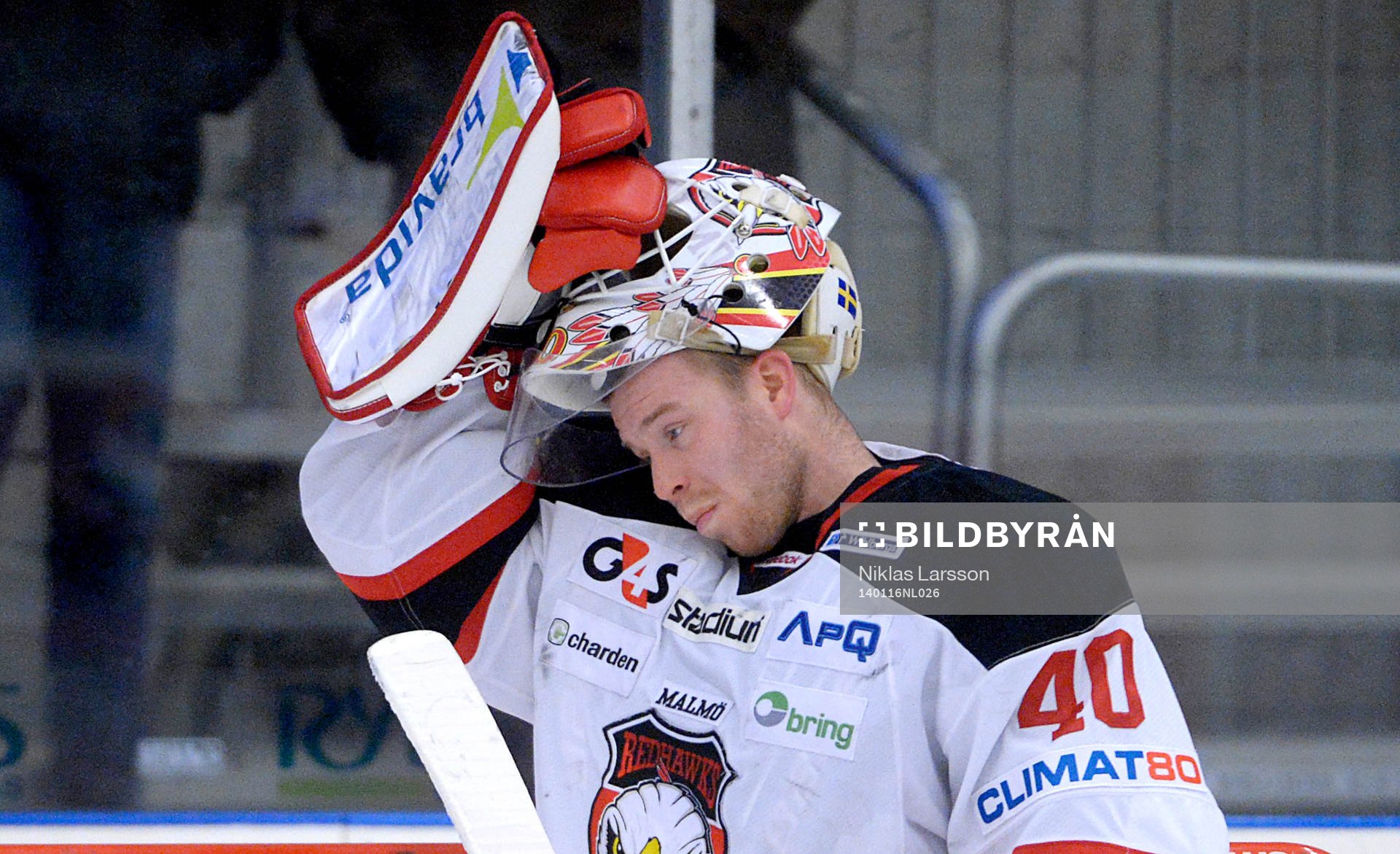 Malmö Redhawks målvakt Pontus Sjögren