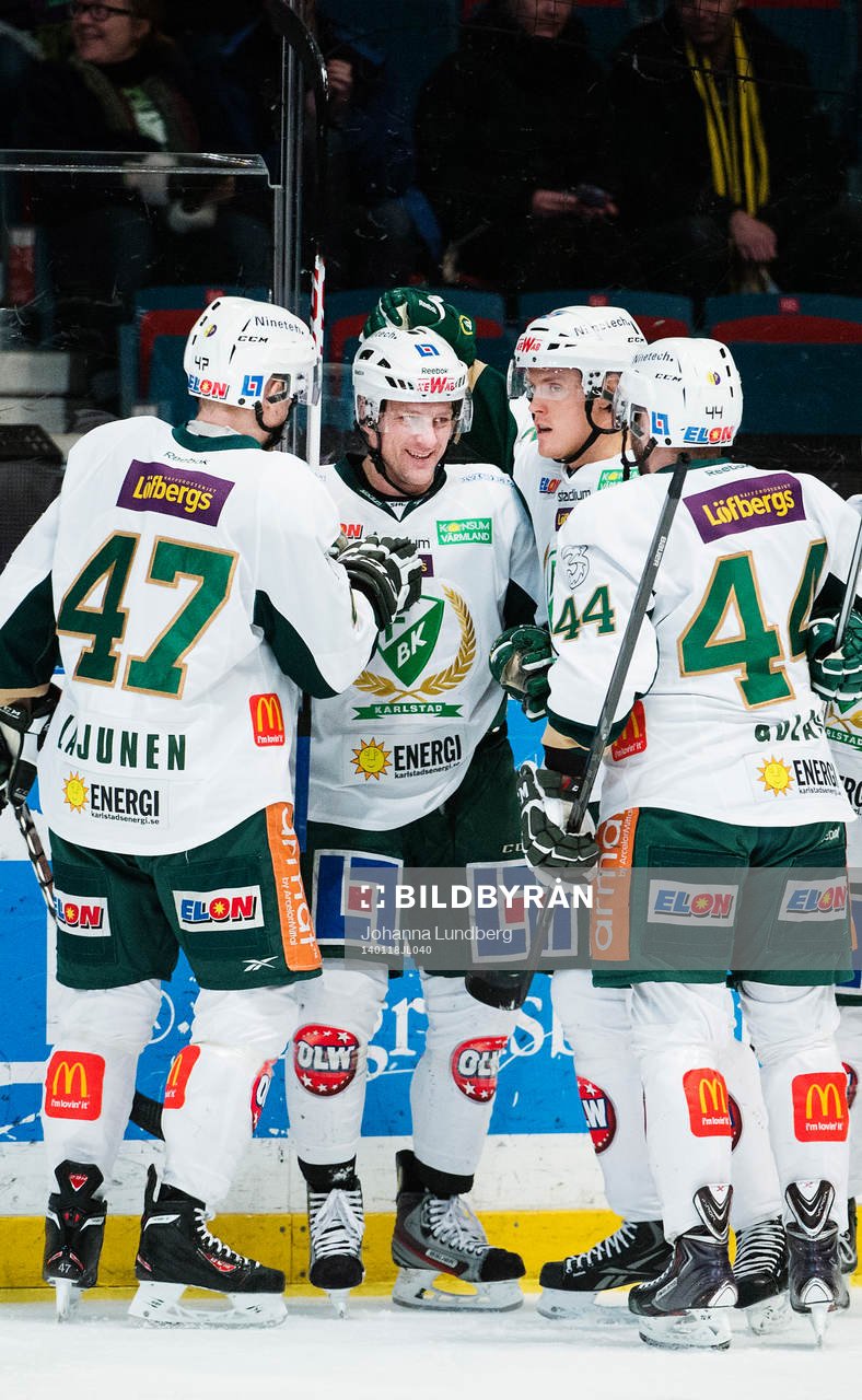 Färjestads spelare jublar