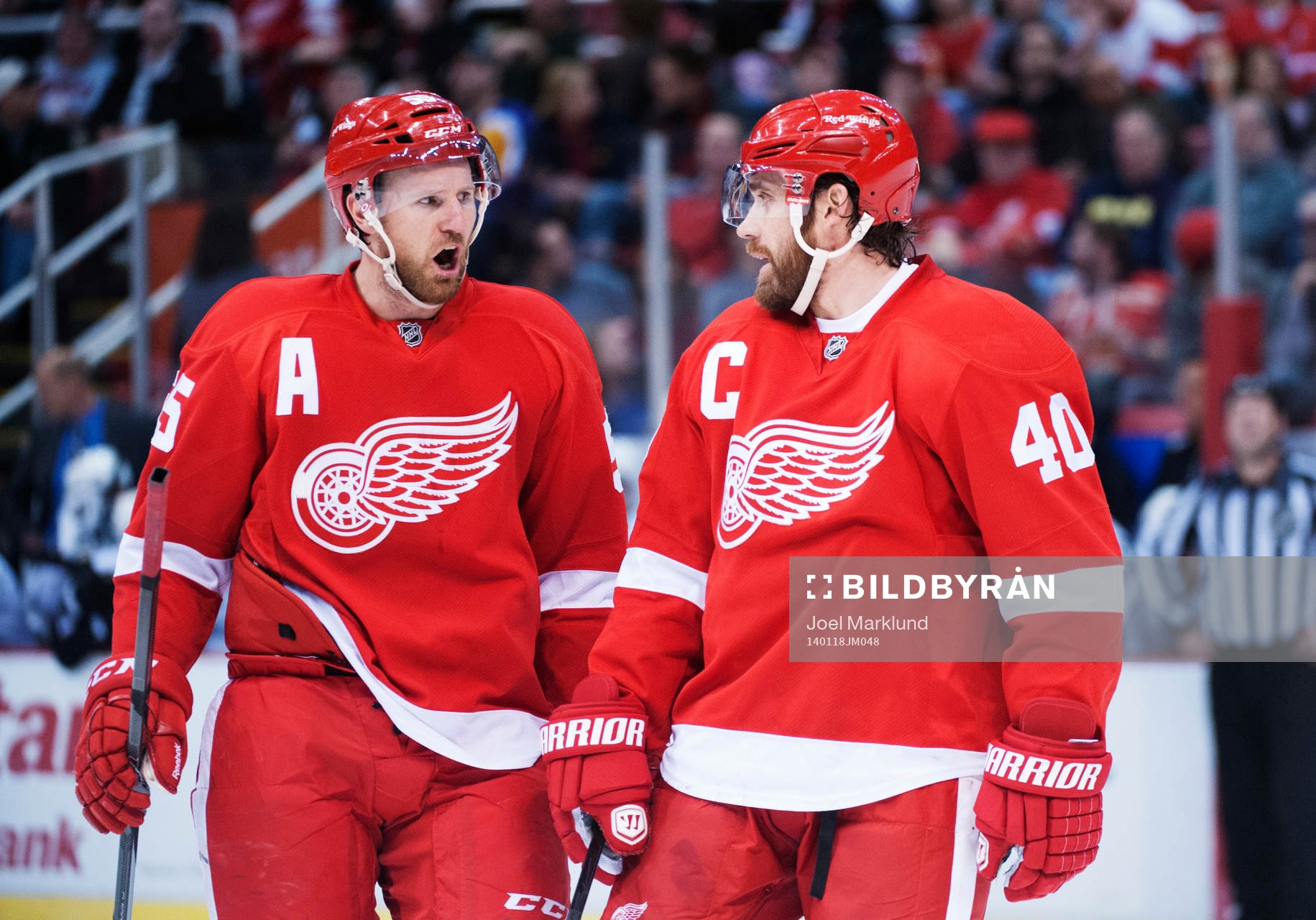 Detroits Niklas Kronwall och Henrik Zetterberg