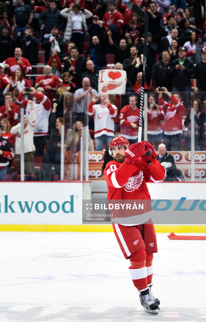 Detroits Henrik Zetterberg jublar