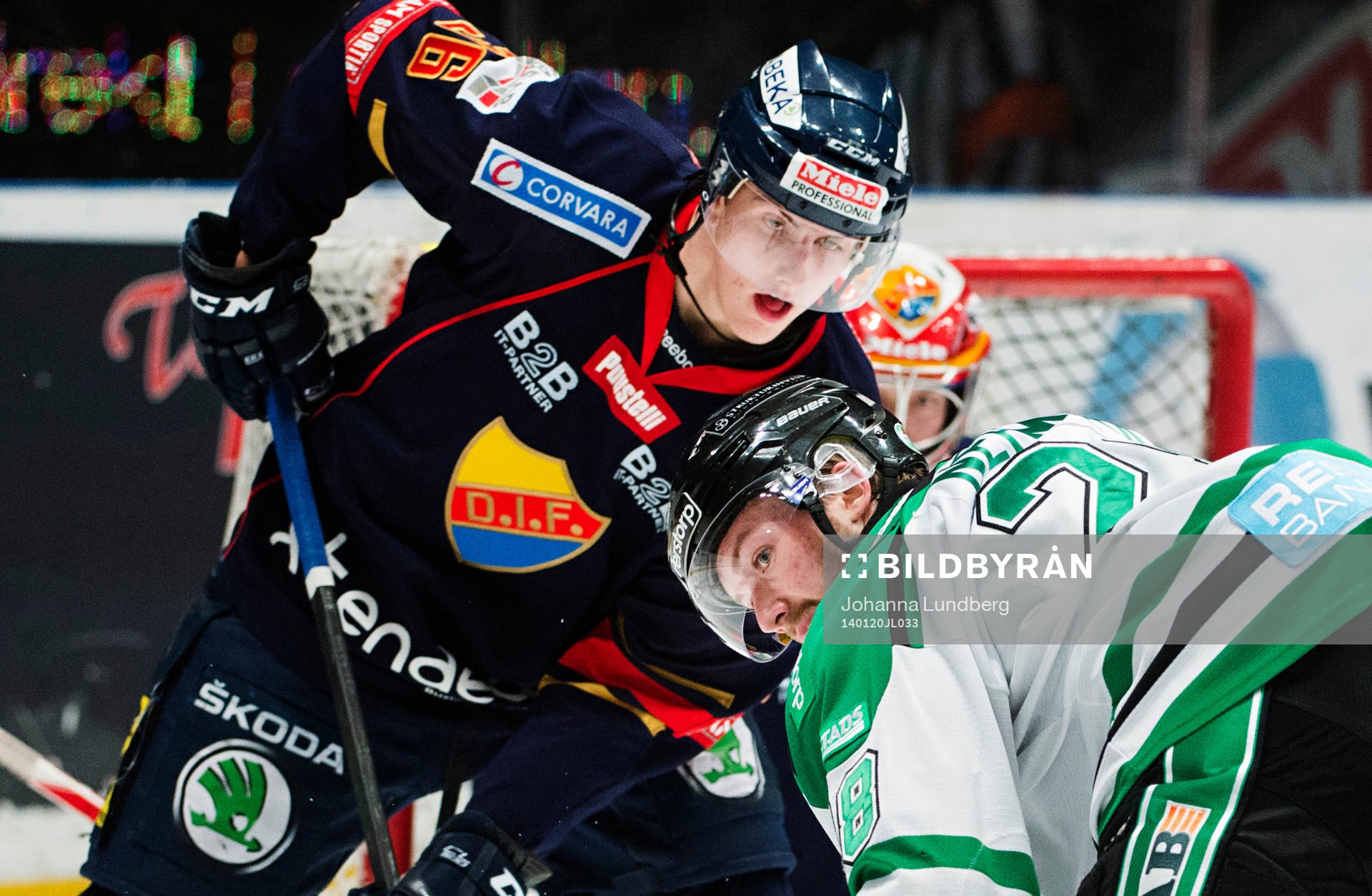 Djurgårdens Philip Holm  och Rögles Joachim Nermark
