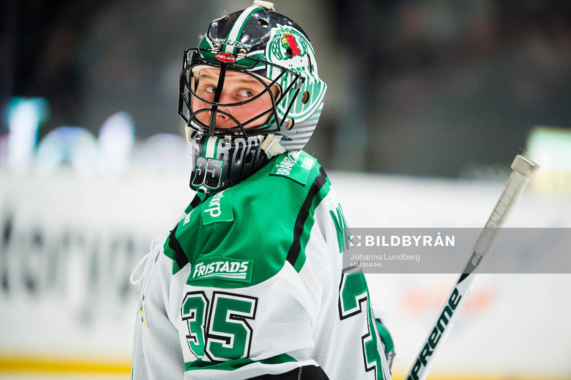 Rögles  målvakt Brandon Maxwell