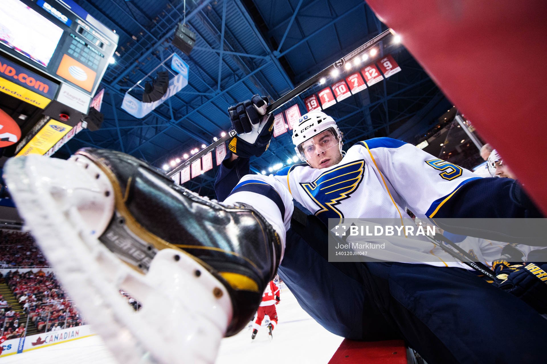 St Louis Magnus Pääjärvi gör ett byte