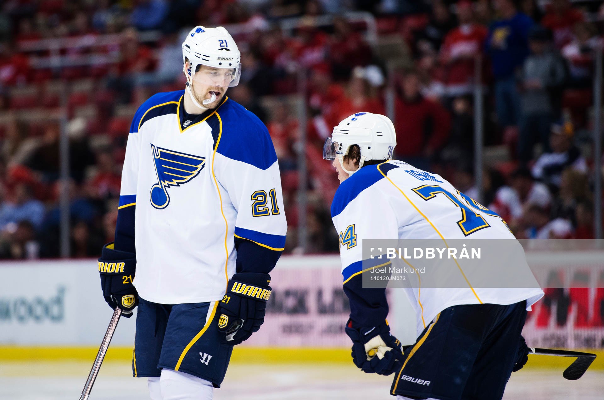 St Louis Patrik Berglund och TJ Oshie