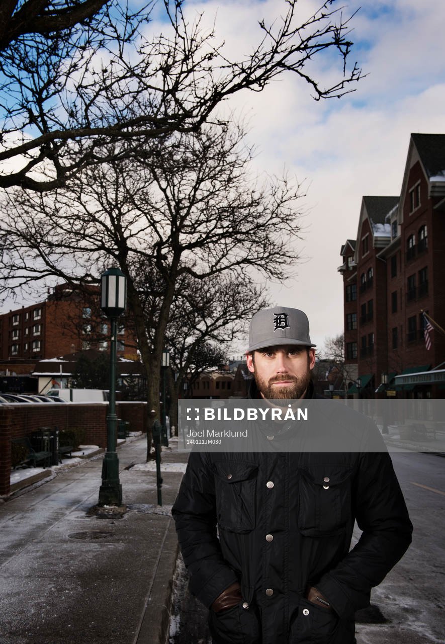 Ishockeyspelaren Henrik Zetterberg, som spelar i NHL-laget