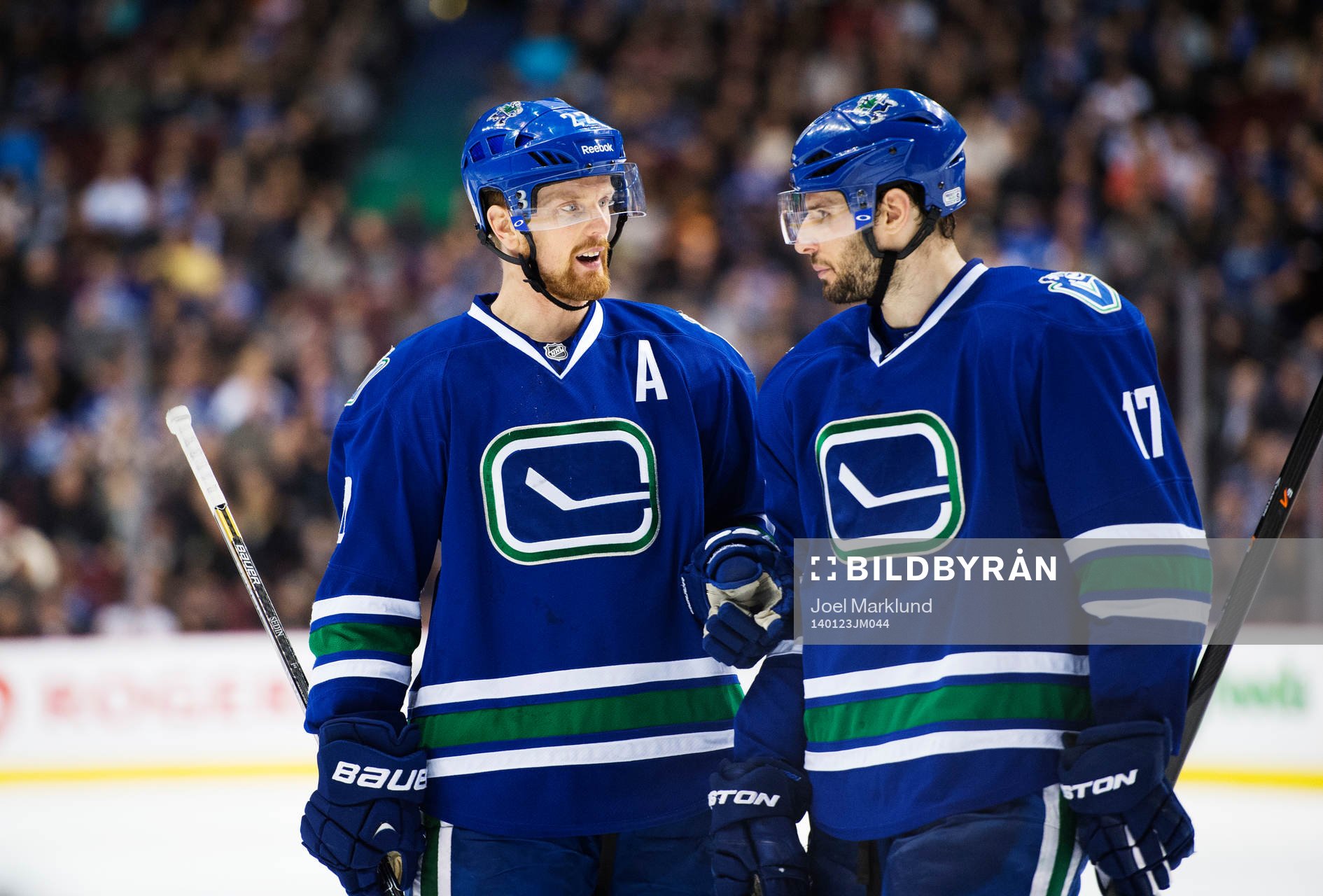 Vancouvers Daniel Sedin och Ryan Kesler