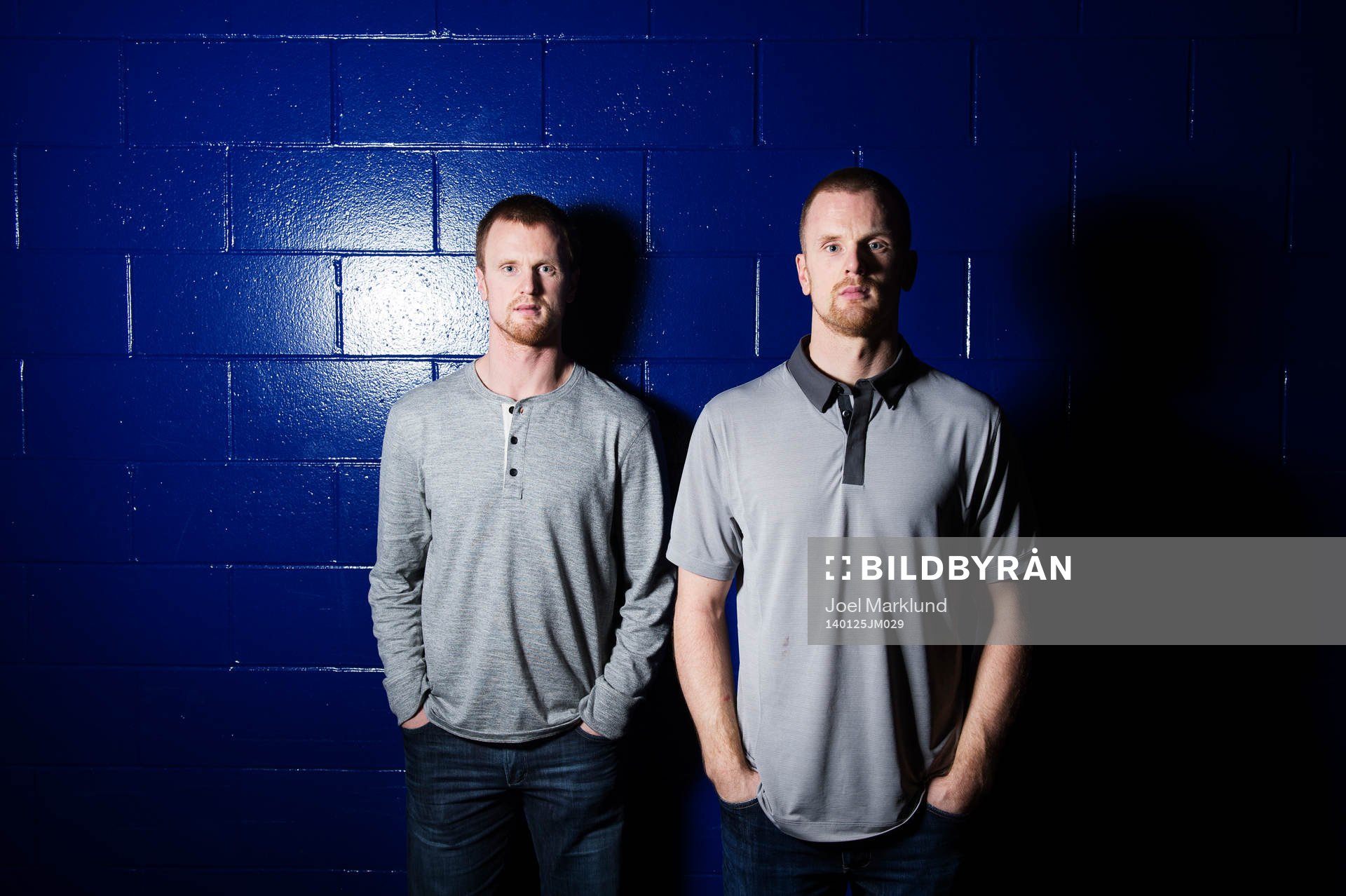 Tvillingbröderna Henrik och Daniel Sedin, som spelar
