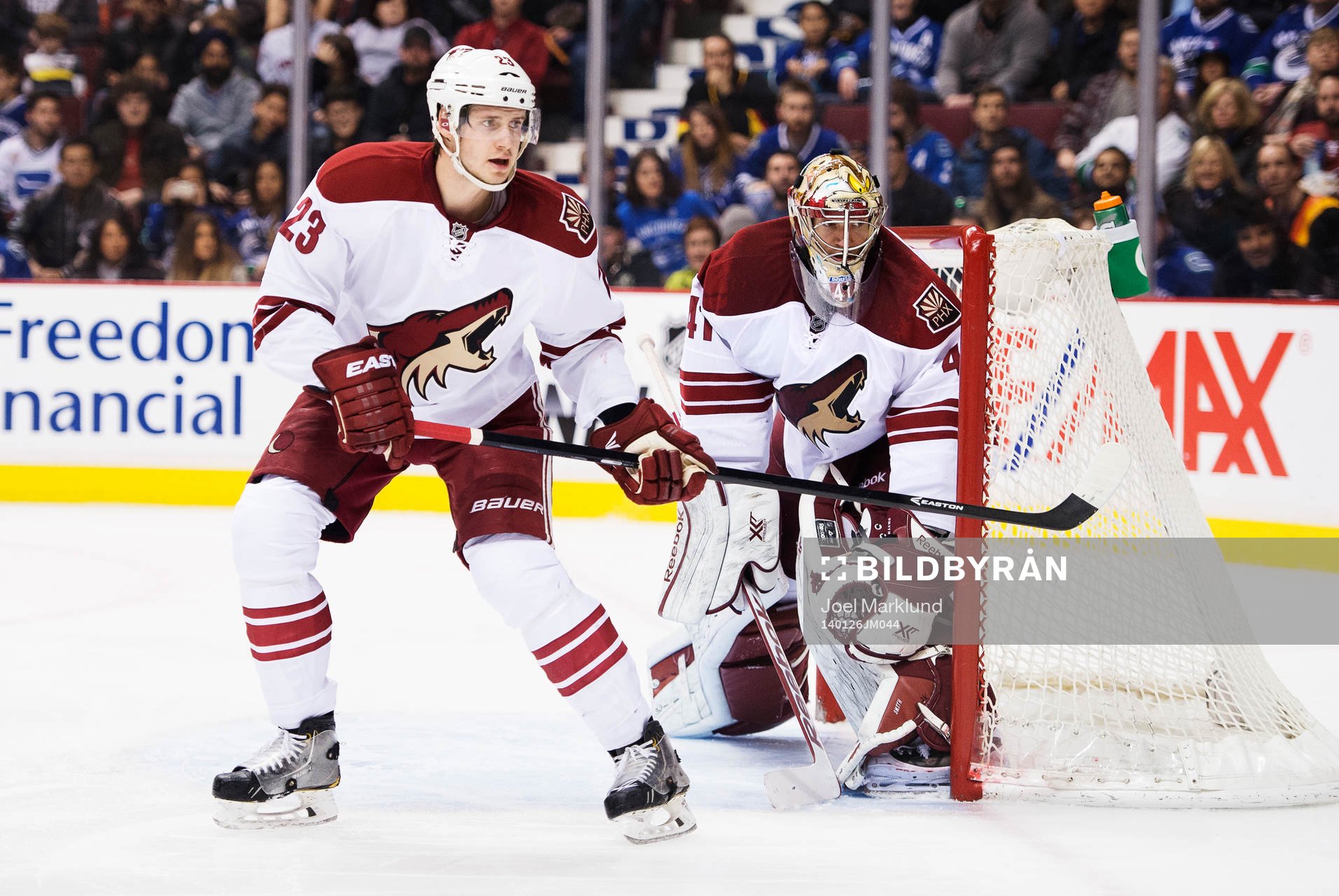 Phoenix Oliver Ekman-Larsson och målvakt Mike Smith