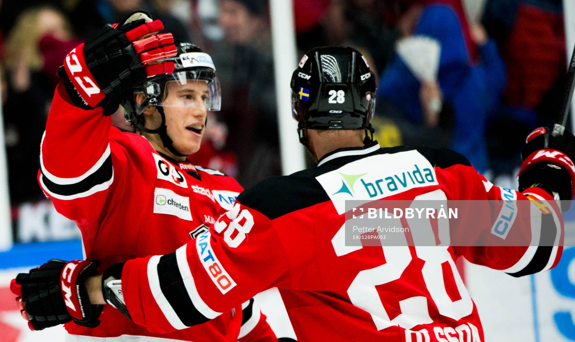 Malmö Redhawks Robin Alvarez jublar
