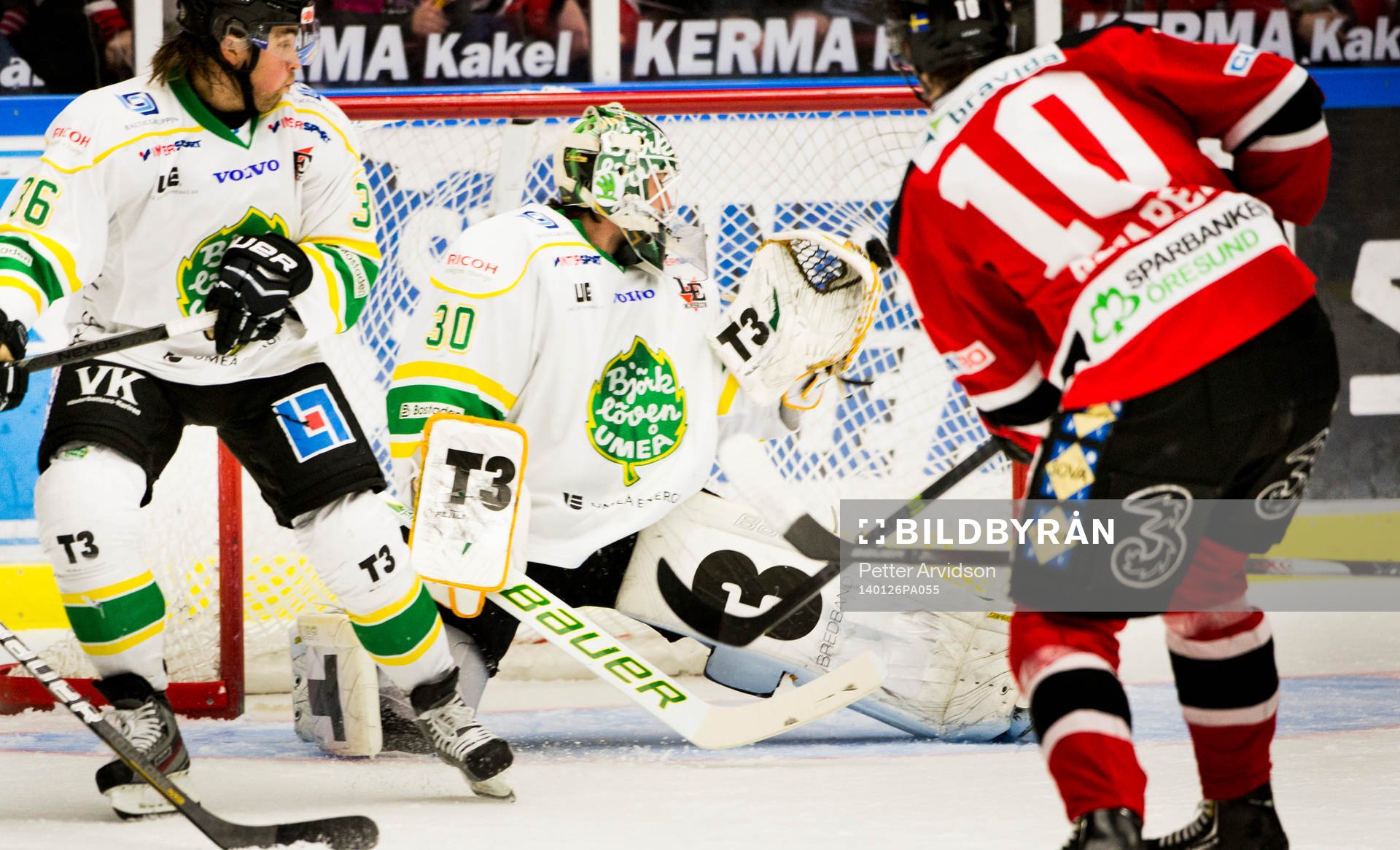 Malmö Redhawks Robin Alvarez gör 1-0 bakom Björklövens