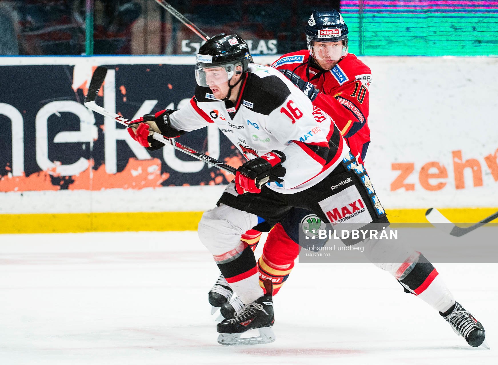 Malmös Magnus Häggström  och Djurgårdens Joakim Eriksson