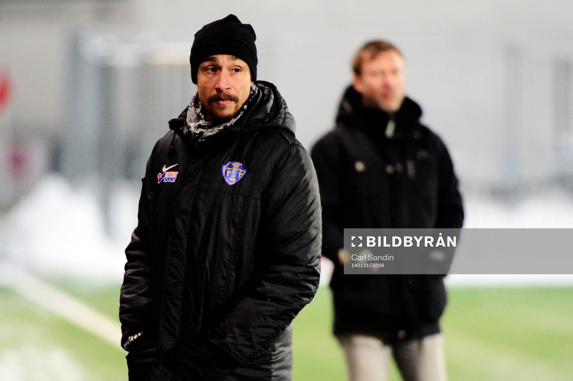 Häckens tränare Peter Gerhardsson och Falkenbergs