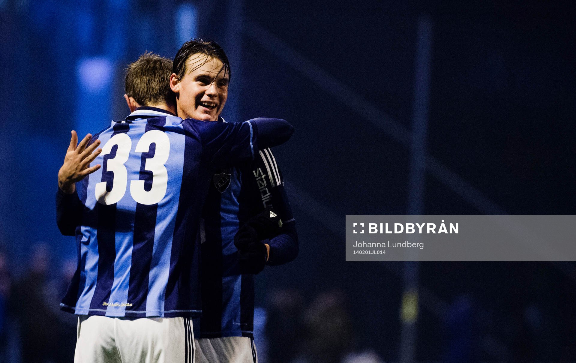Djurgårdens  Jakob Glasberg och Philip Sparrdal Mantilla