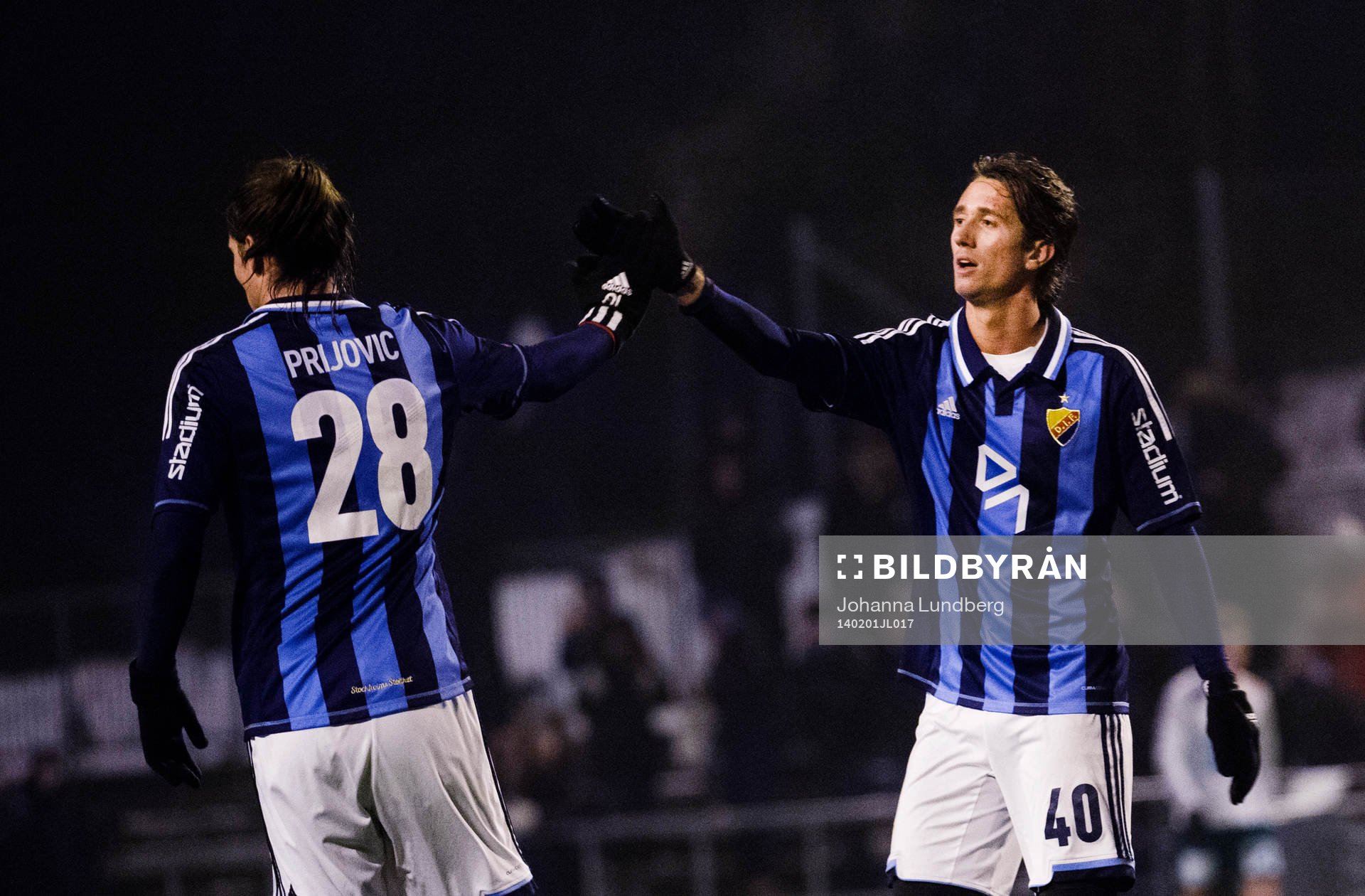 Djurgårdens Aleksandar Prijovic  och Philip Hellqvist
