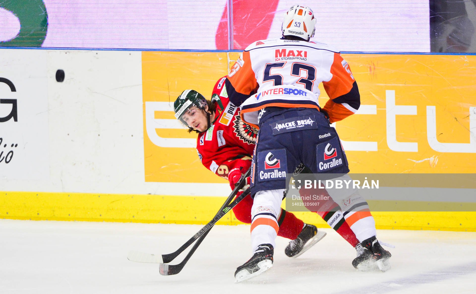Frölundas Sebastian Collberg och Växjös Eddie Larsson