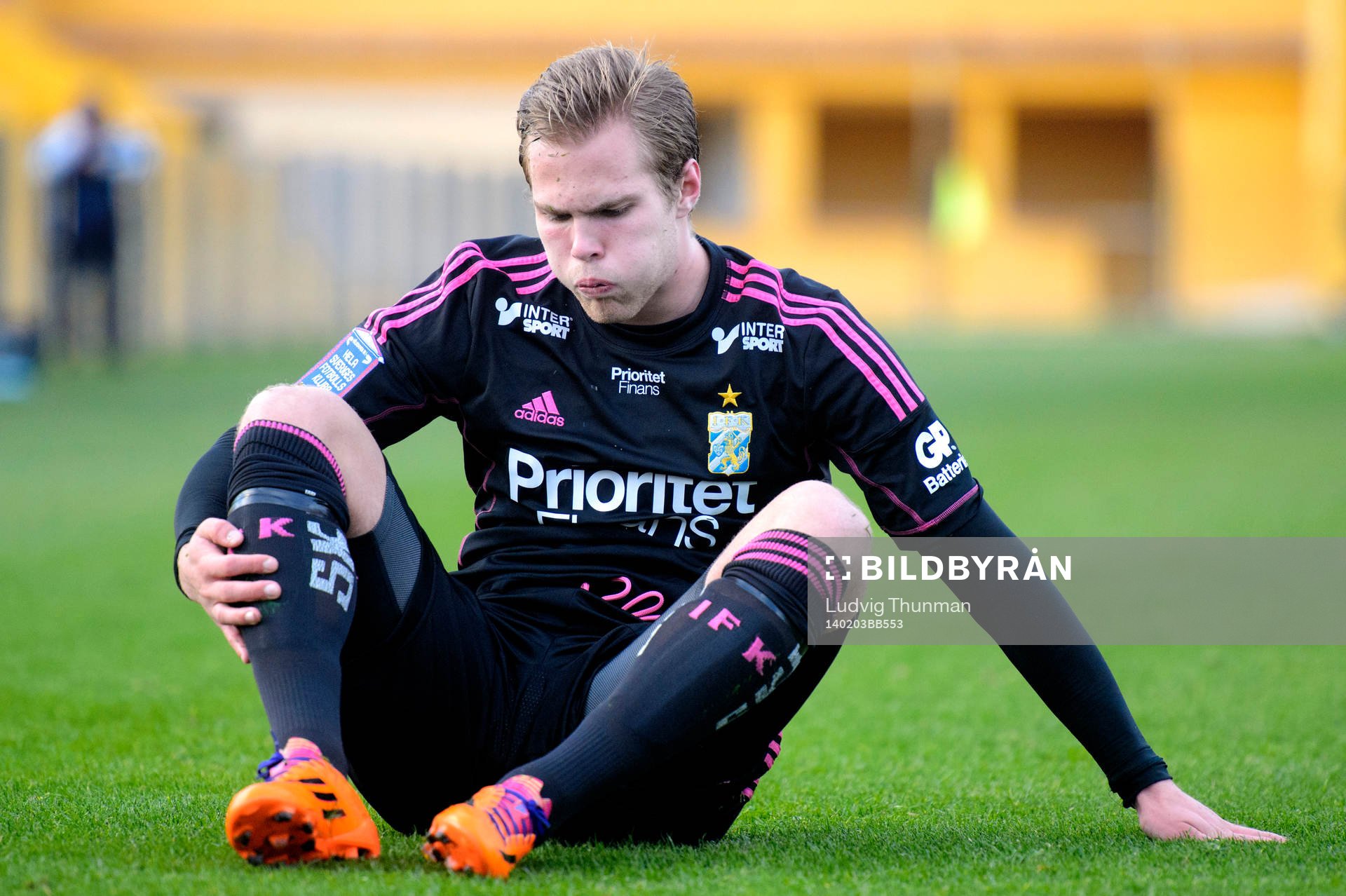IFK Göteborgs Gustav Engvall pustar ut