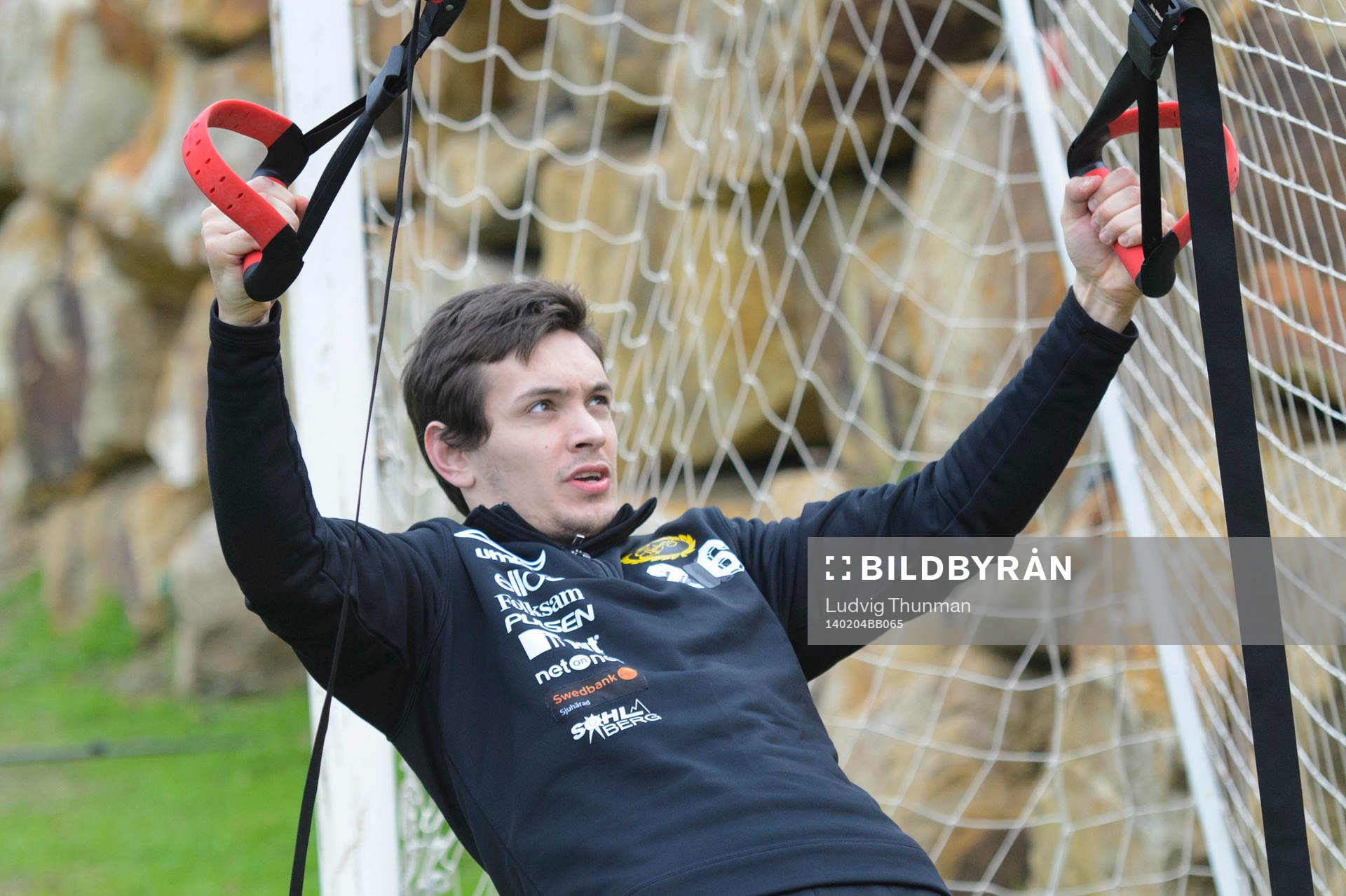 Elfsborgs Liridon Gashi styrketränar