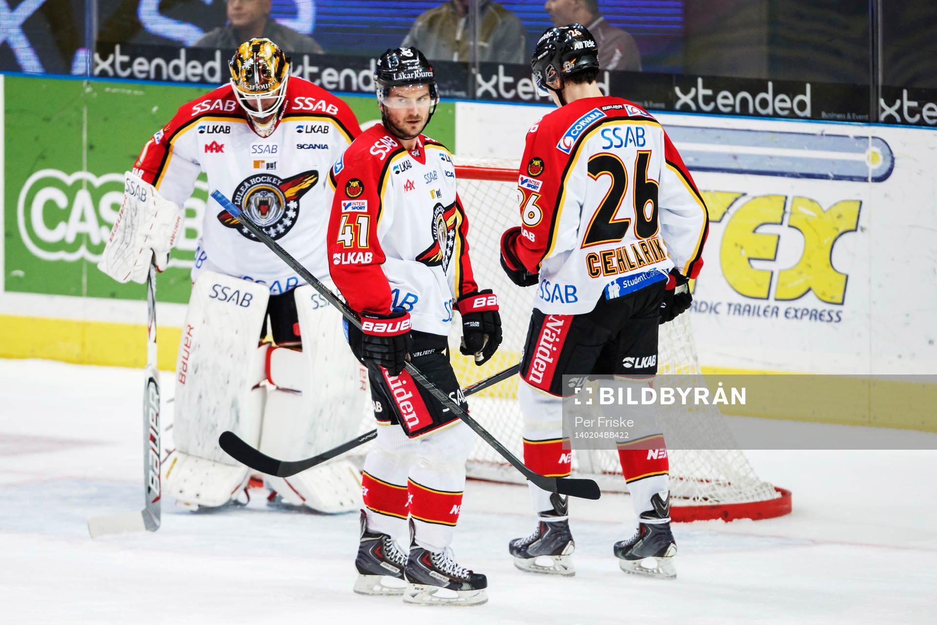 Luleås målvakt David Rautio, Luleås Slava Trukhno och