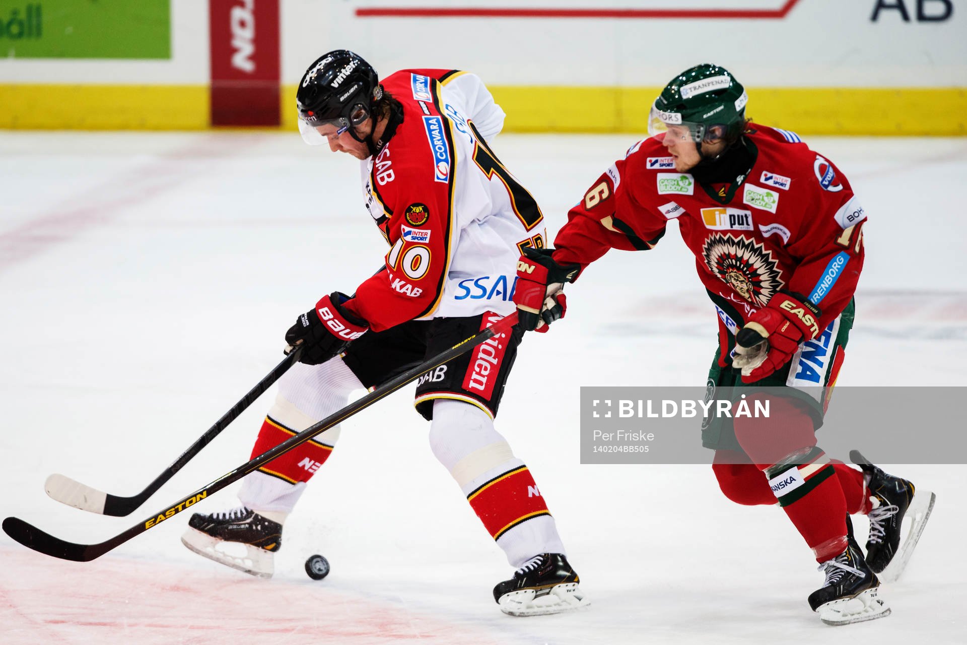 Luleås Johan Fransson och Frölundas Anton Axelsson