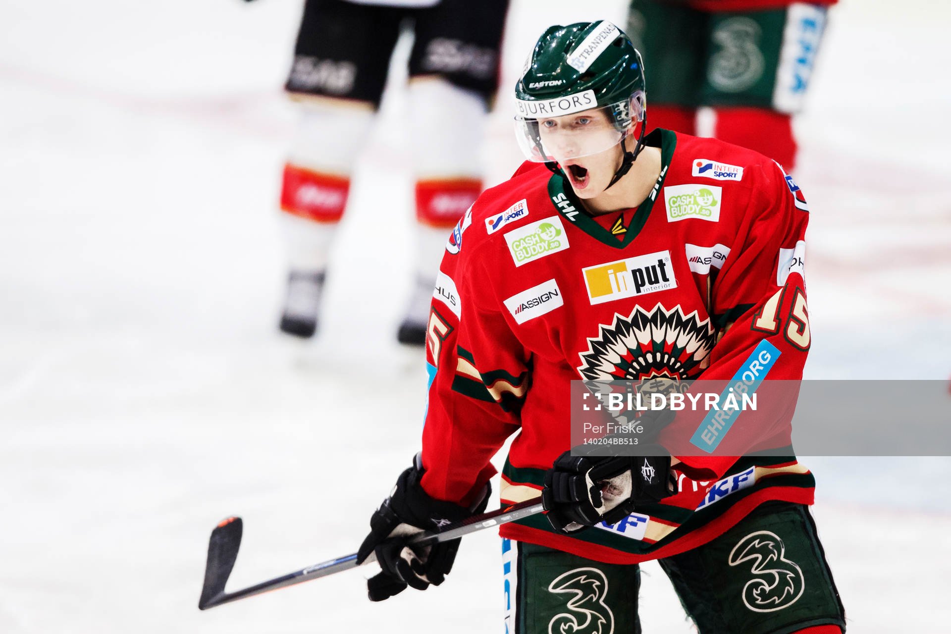 Frölundas John Klingberg reagerar