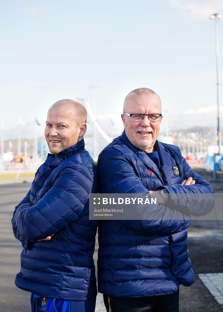 Damkronornas förbundskapten Niclas Högberg och