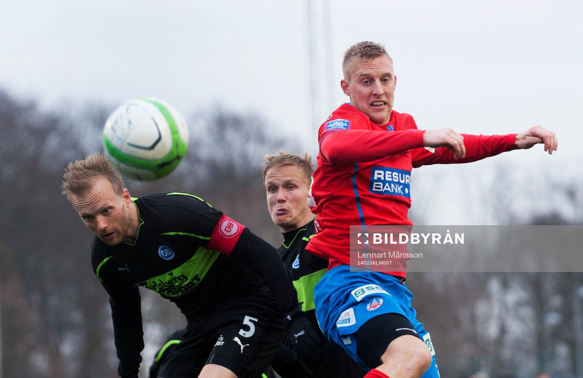 Helsingborgs Peter Larsson i träningsmatchen mellan