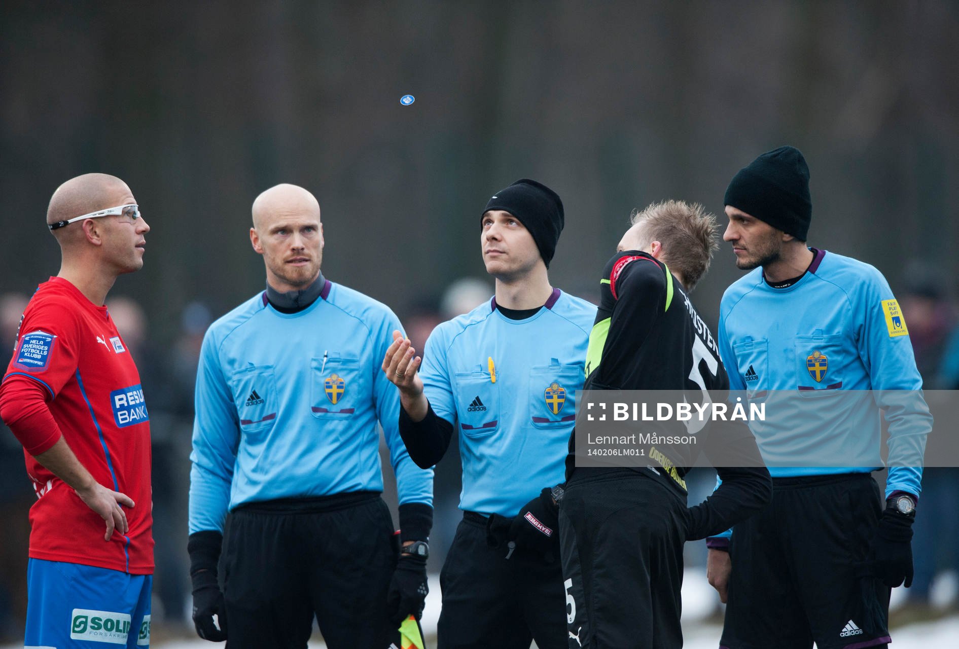 Slantsingling i träningsmatchen mellan Helsingborg och