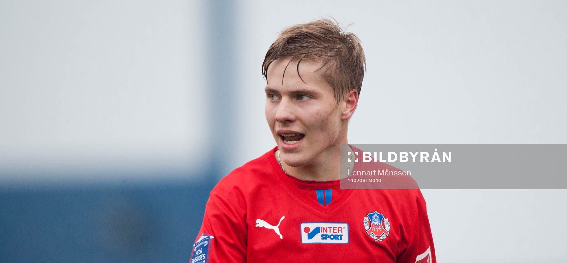Helsingborgs Jere Uronen i träningsmatchen mellan