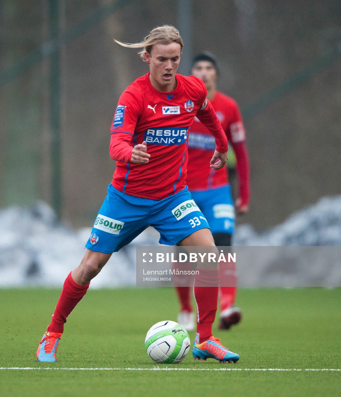 Helsingborgs Daniel Svensson i träningsmatchen mellan