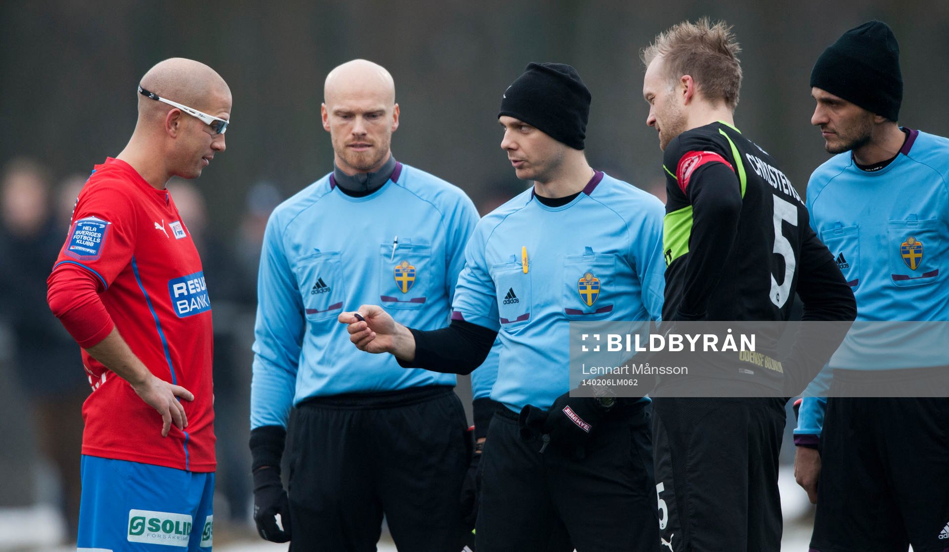 Slantsingling i träningsmatchen mellan Helsingborg och
