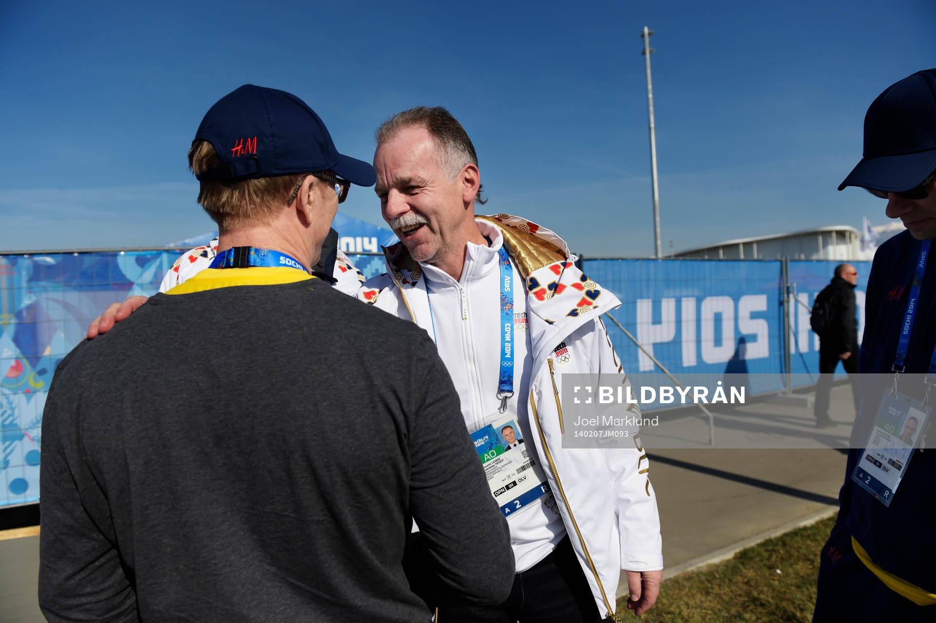 Sveriges ishockeylandslags lagledning med Tommy Boustedt