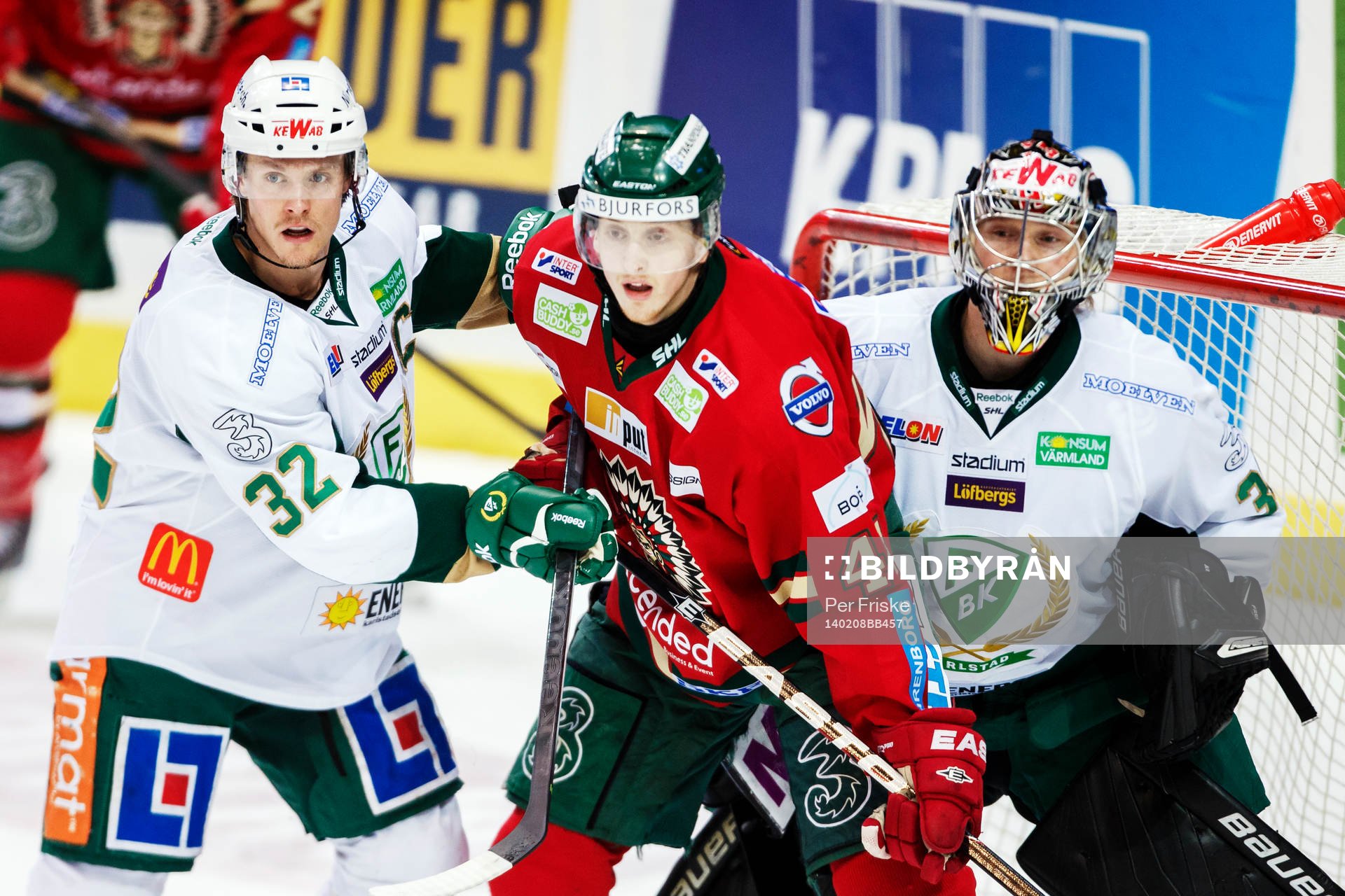 Färjestads Magnus Nygren och Frölundas Pontus Widerström