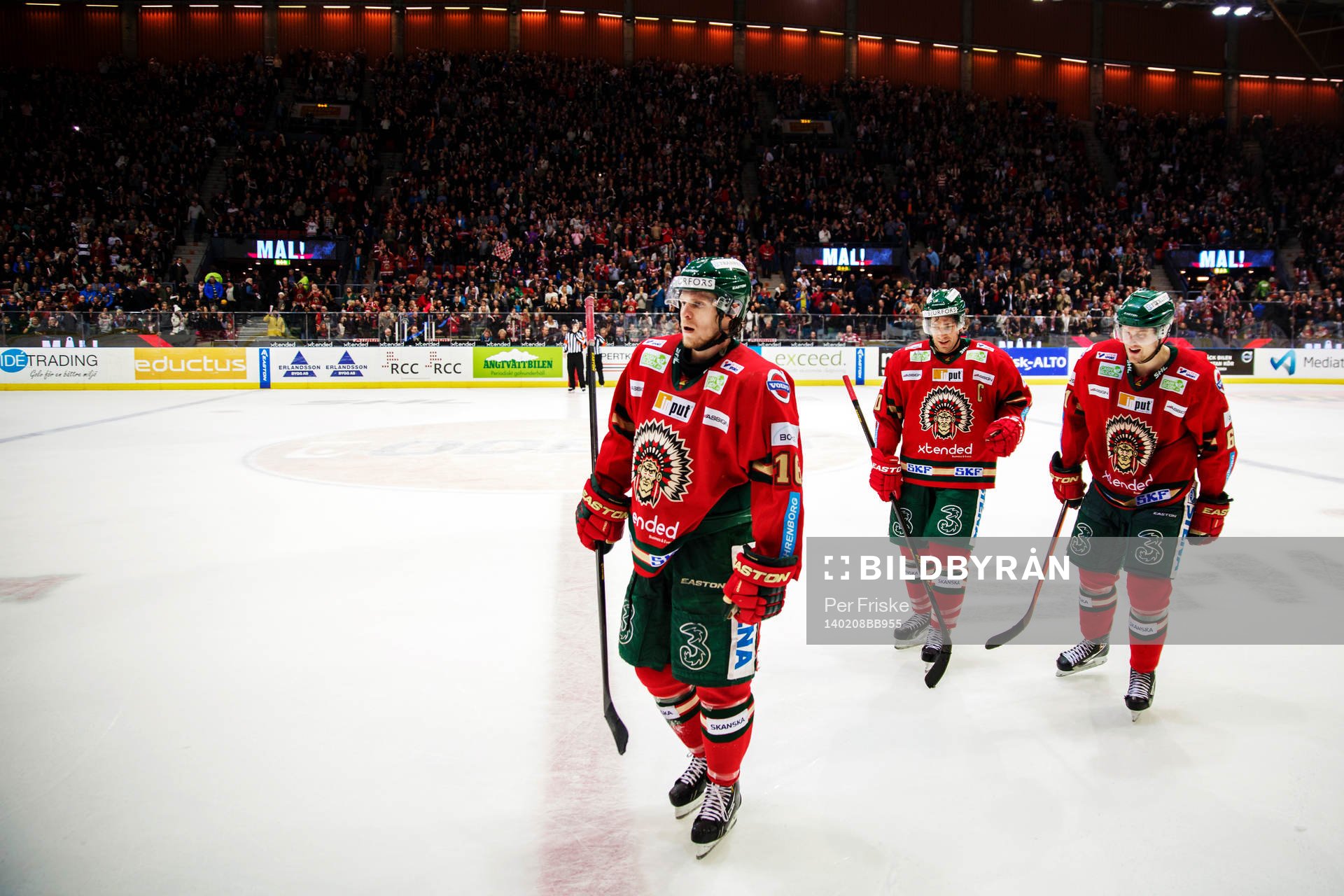 Frölundas Anton Axelsson, Joel Lundqvist och Jonas Ahnelöv