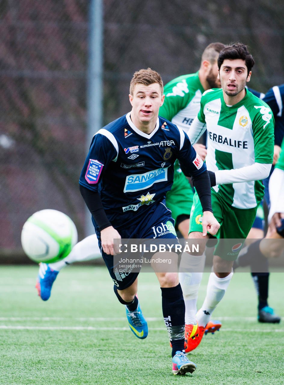 Gefles Oskar Karlsson och Hammarbys  Nahir Besara