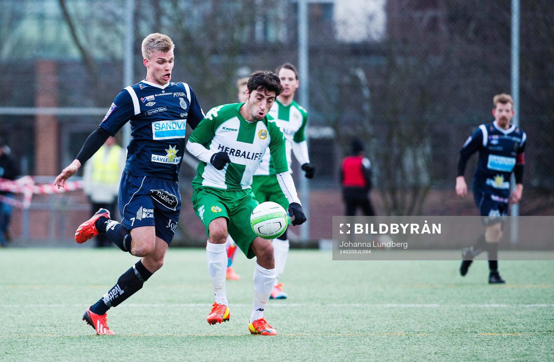 Gefles Robin Nilsson och Hammarbys  Nahir Besara