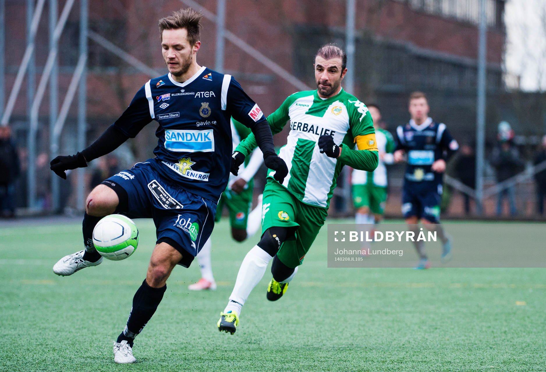 Gefles Anders Wikström jagas av Hammarbys Kennedy