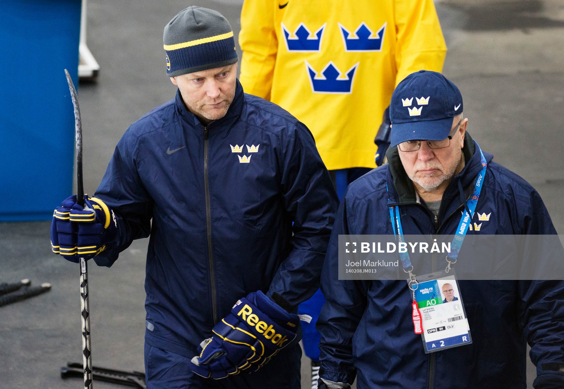 Förbundskapten Niclas Högberg och assisterande tränare
