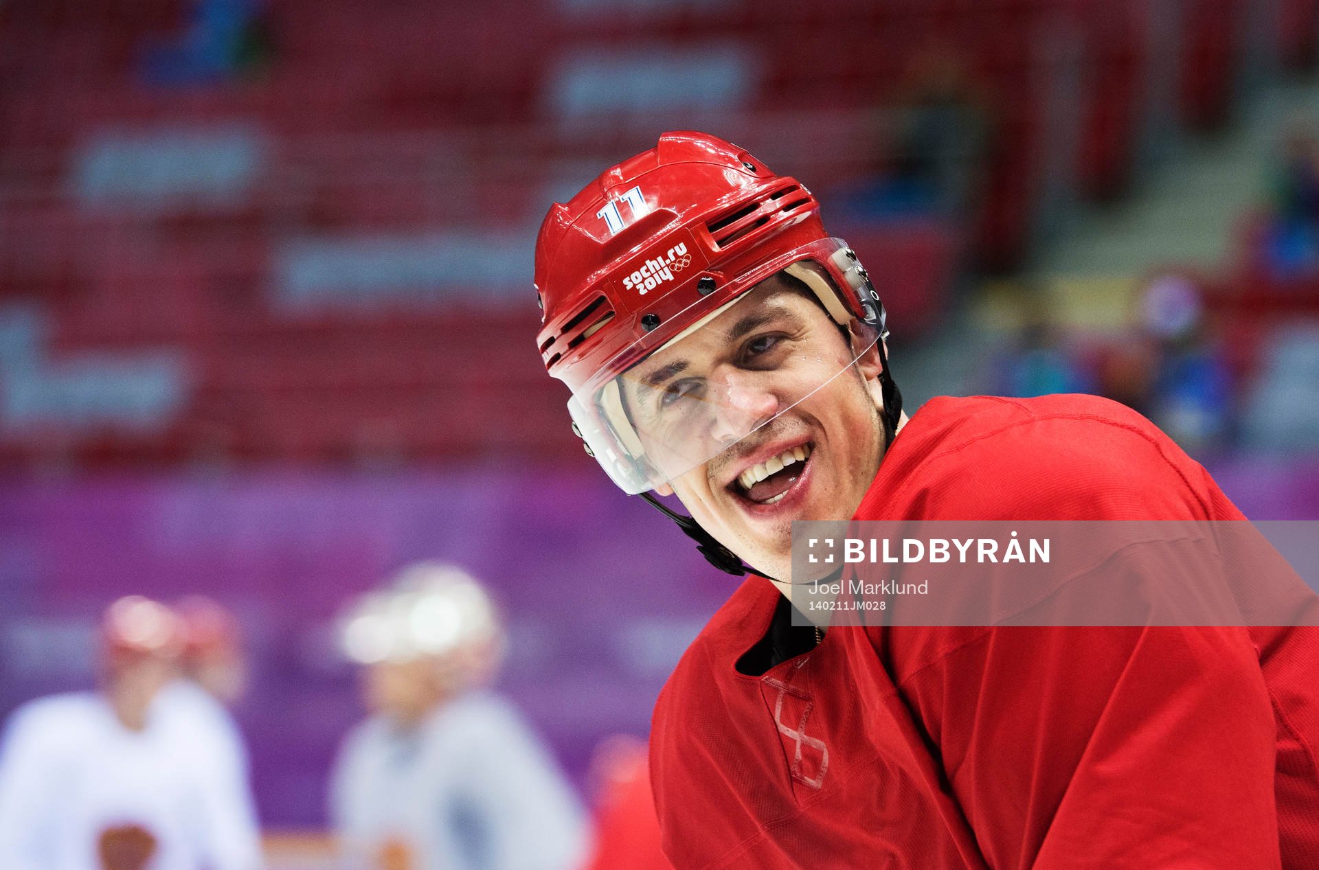 Yevgeni Malkin på Rysslands ishockeylandslags träning