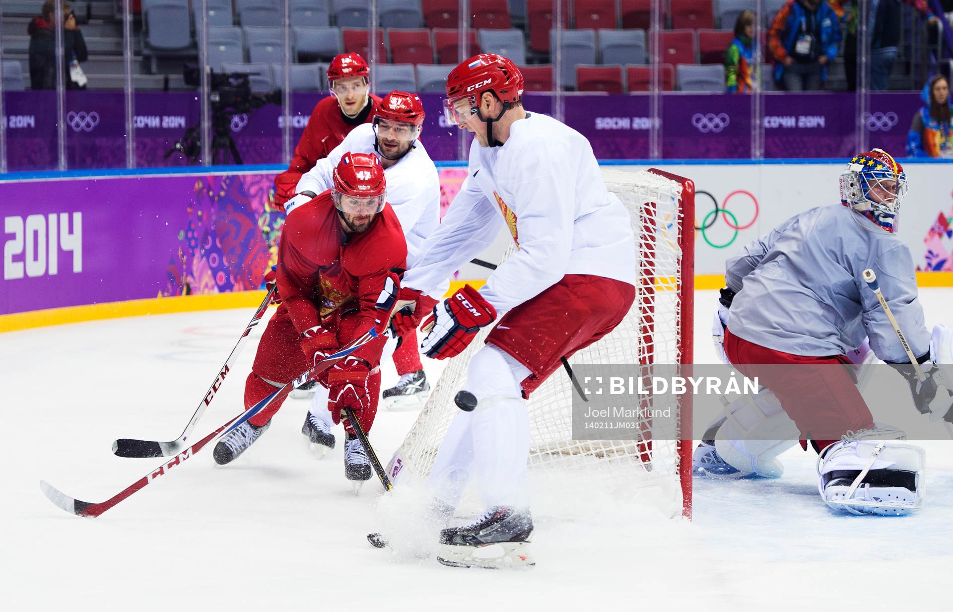 Alexander Radulov på Rysslands ishockeylandslags träning
