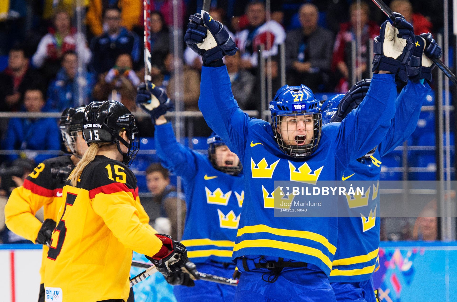 Sveriges Emma Nordin jublar