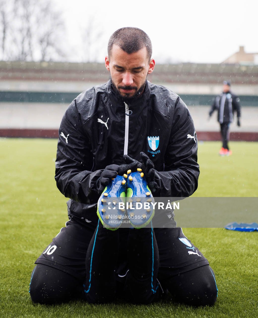 Malmö FFs Guillermo Molins tränar fysträning när Malmö