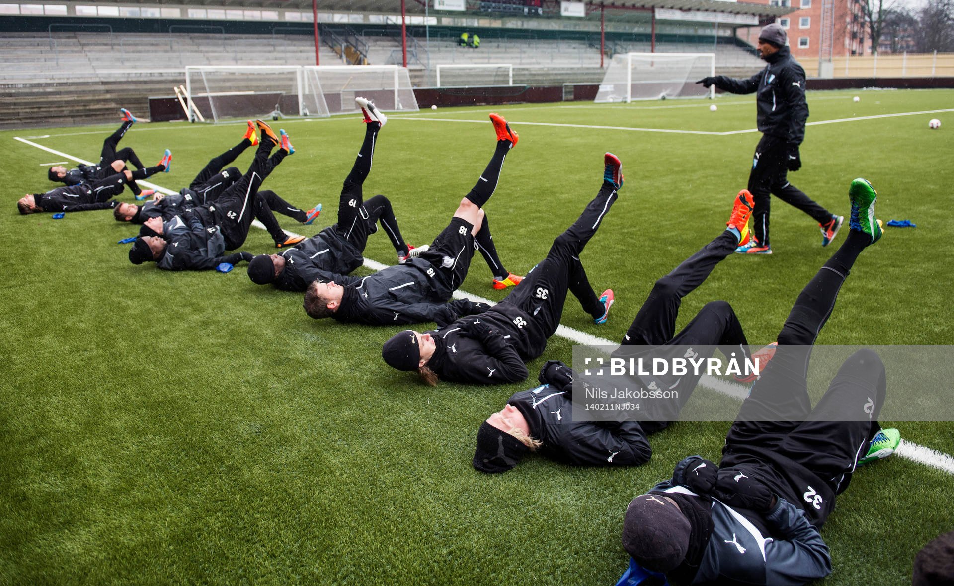 Fysträning när Malmö FF tränar