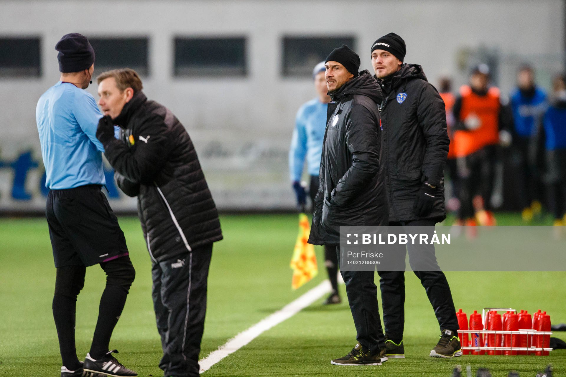 Falkenbergs tränare Henrik Larsson och Falkenbergs