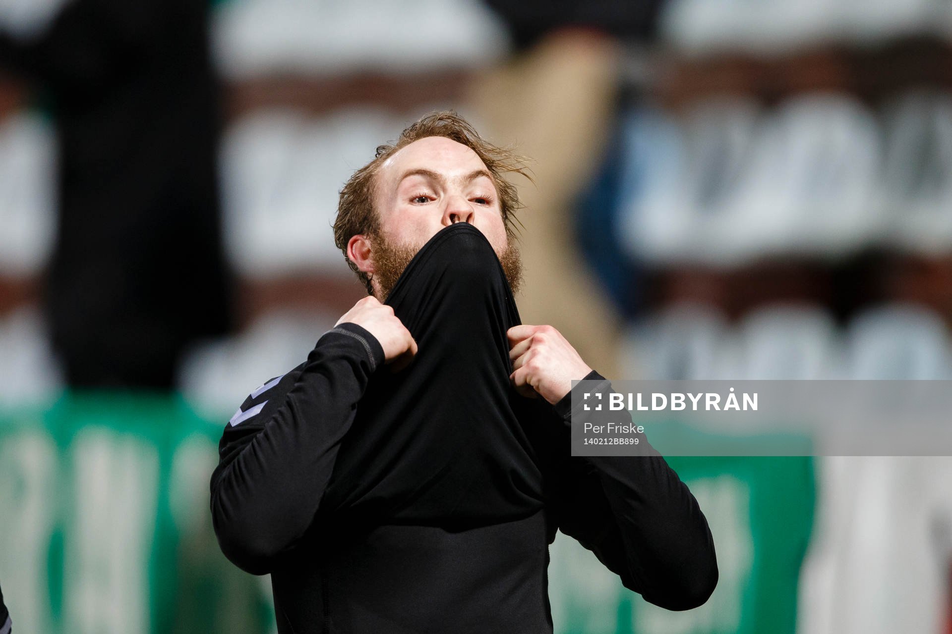 Gais Asgeir Börkur Asgeirsson efter träningsmatchen i fotboll mellan GAIS och Falkenberg den 12 februari 2014 i Göteborg .