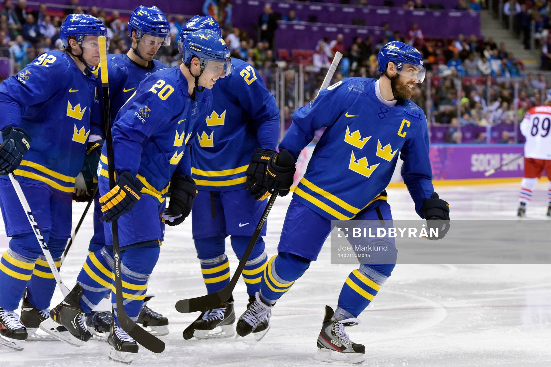 Sveriges Henrik Zetterberg jublar