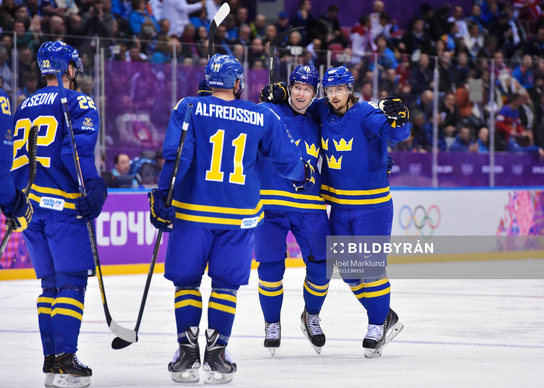 Sveriges Daniel Sedin, Daniel Alfredsson, Nicklas