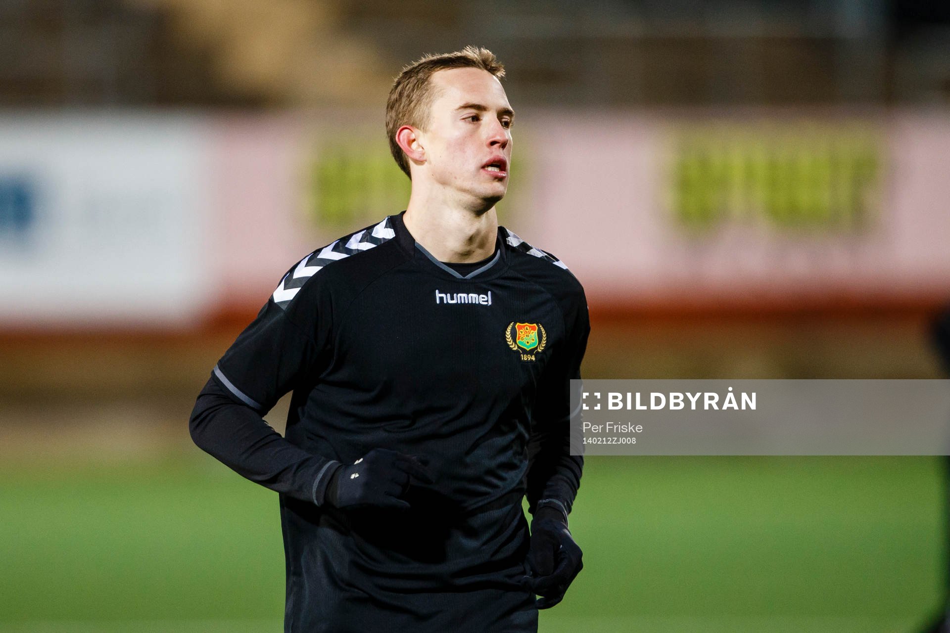 Gais Christian Eissele under träningsmatchen i fotboll mellan GAIS och Falkenberg den 12 februari 2014 i Göteborg .