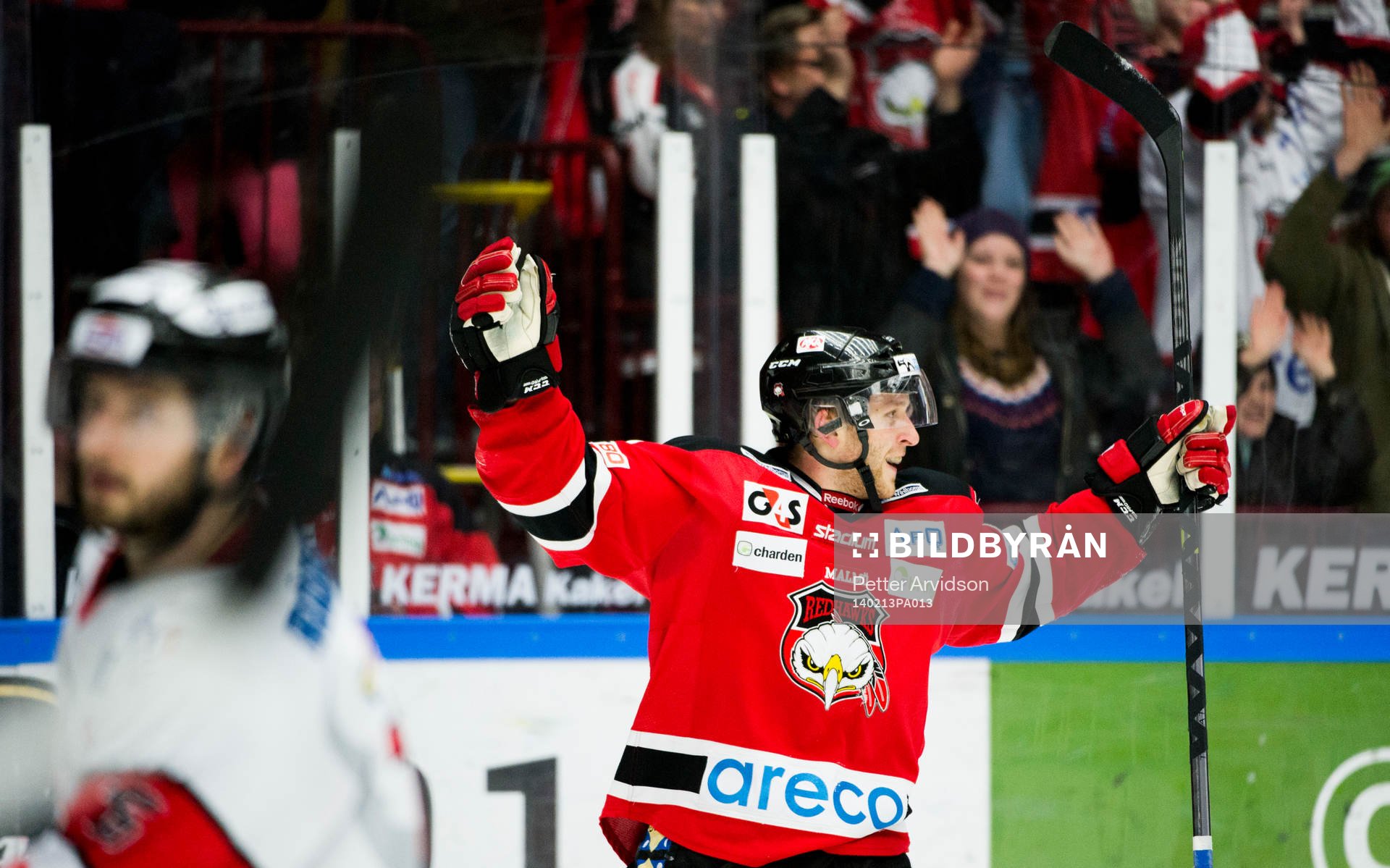 Malmö Redhawks Fredrik Storm jublar